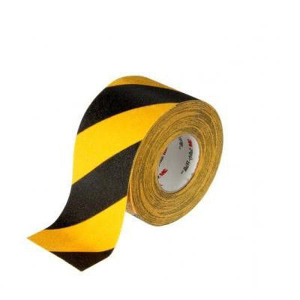 圖片 3M™ Safety-Walk™ 專業礦砂安全防滑貼 - 613 一般平面用, 黃黑色