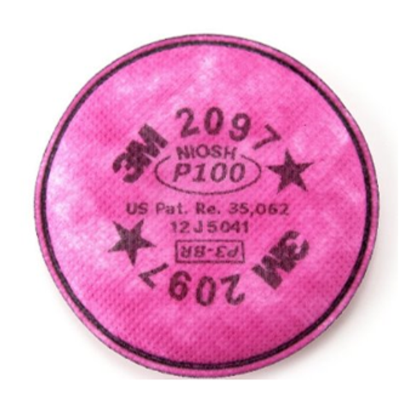 圖片 3M™ 2097 P100 防微量有機氣體濾棉 (1對/包)