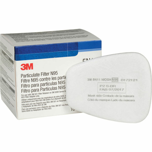 圖片 3M™ 5N11 N95級 防粉塵 濾棉 (10片/盒)