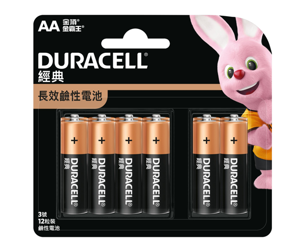 圖片 DURACELL - 金霸王鹼性電池 AA 8+4 (原裝正貨)(AA-12)