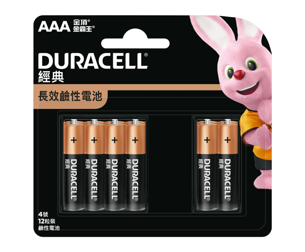 圖片 DURACELL - 金霸王鹼性電池 AAA 12粒(原裝正貨)(AAA-12)